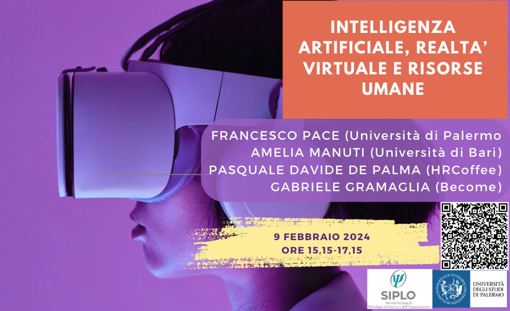 Al momento stai visualizzando Webinar: Intelligenza Artificiale, Realtà Virtuale e Risorse Umane”